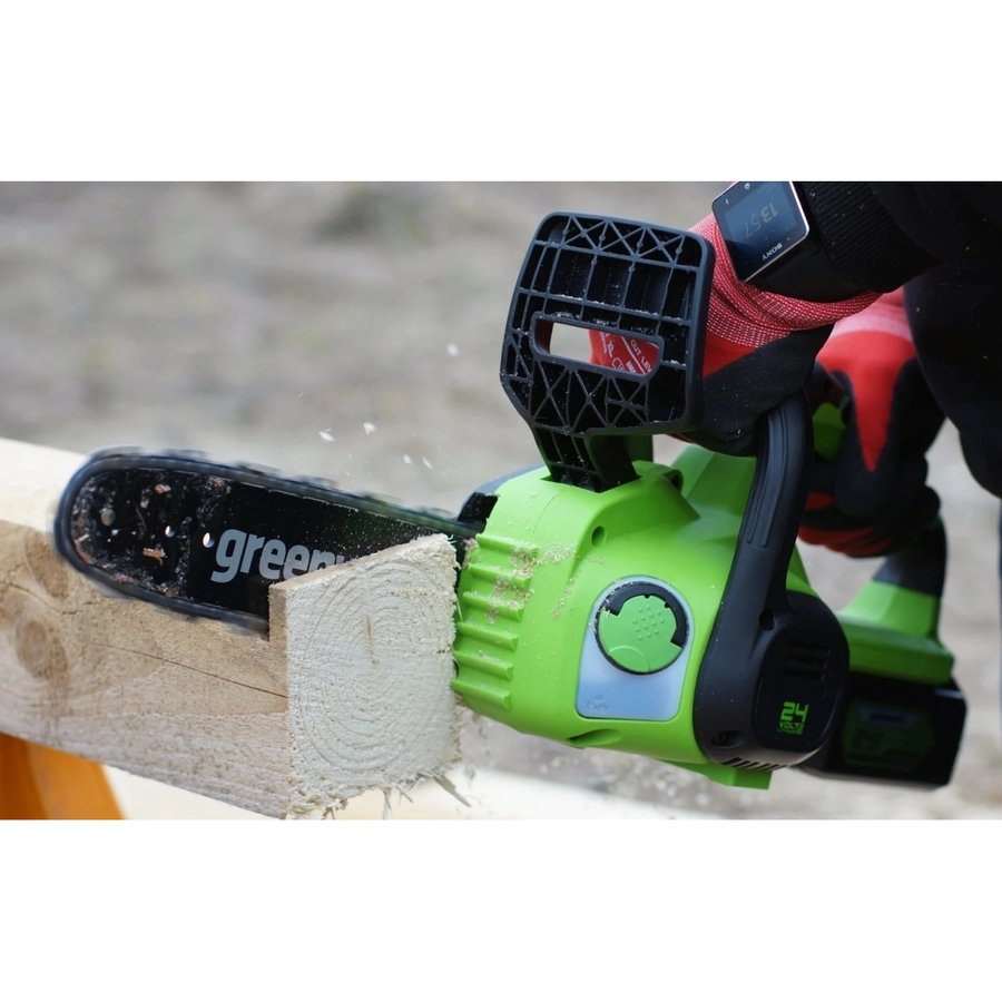 GREENWORKS G24CS25, аккумуляторная, 24В, 8Ач, с одним аккумулятором (2007707UH)