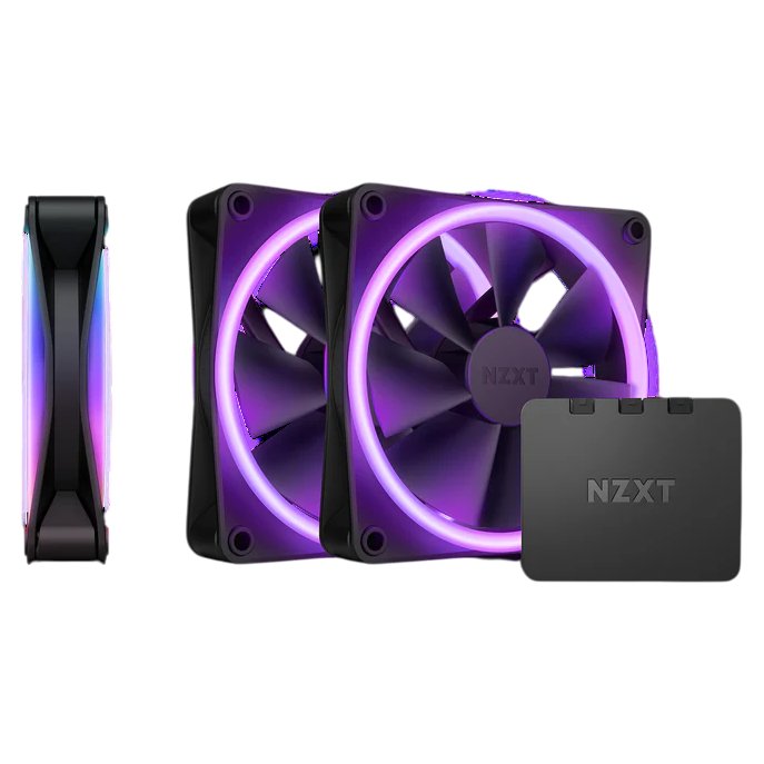 NZXT F120 RGB DUO Black (3 шт.) (RF-D12TF-B1)