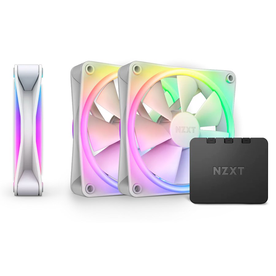 NZXT F120 RGB DUO White (3 шт.) (RF-D12TF-W1)