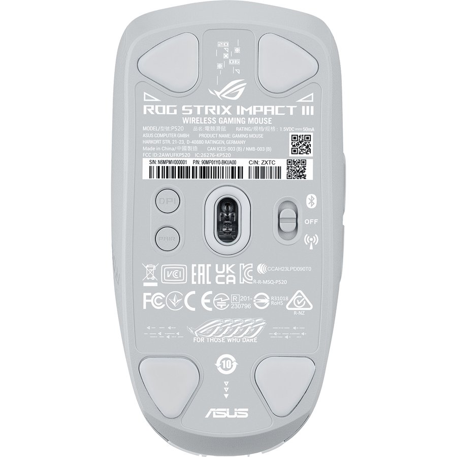 ASUS ROG STRIX IMPACT III Wireless (90MP03D0-BMUA10) White