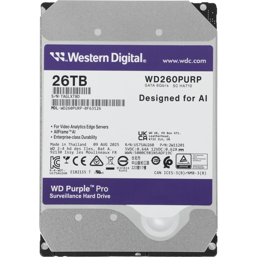 WD Purple Pro 26TB SATA-III (WD260PURP)