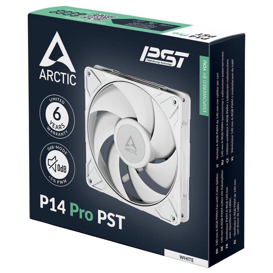 Arctic P14 Pro PST White (ACFAN00317A)