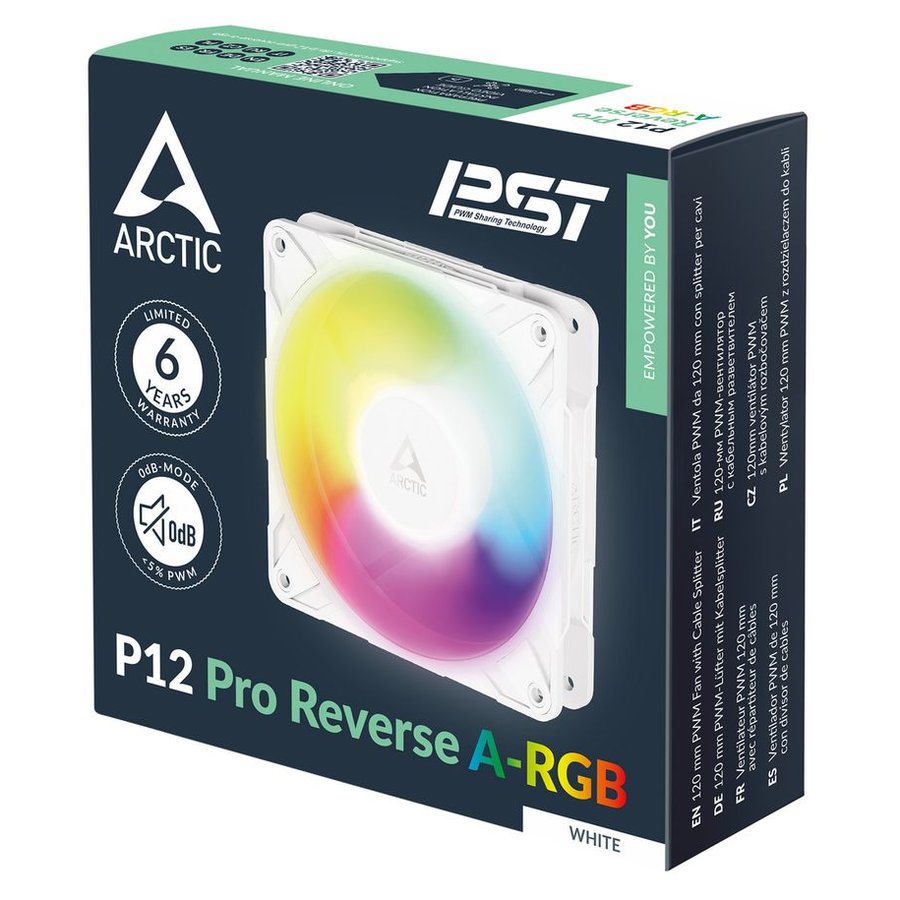 Arctic P12 Pro Reverse A-RGB White (ACFAN00325A)