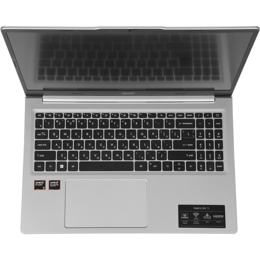 Acer Aspire Lite 15 AL15-21P-R0JJ (NX.DVBCD.001) AMD Ryzen 5 40 2800MHz/15.6"/1920х1080/16GB/512GB SSD/AMD Radeon 610M/Wi-Fi/Bluetooth/Без ОС Silver