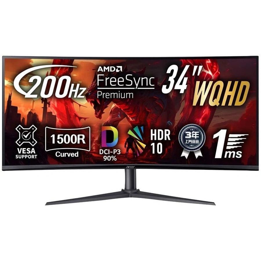 Acer 34" XZ340CURX2bmiipphx Nitro (UM.CX0CD.201)