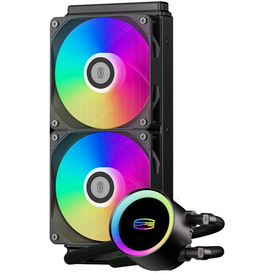 PCcooler DA240 V2 ARGB Black (DA240V2-BKAWXX-GL)