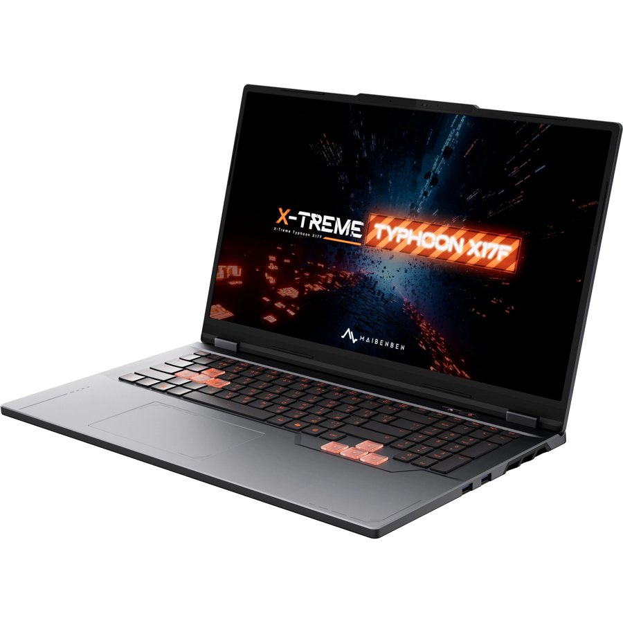Maibenben X17F-R98956 (X17F-R989560F34HG4E10) AMD Ryzen 9 8940HX 2400MHz/17.3"/1920x1080/16GB/512GB SSD/NVIDIA GeForce RTX 5060 8GB/Wi-Fi/Bluetooth/Windows 11 Home Grey