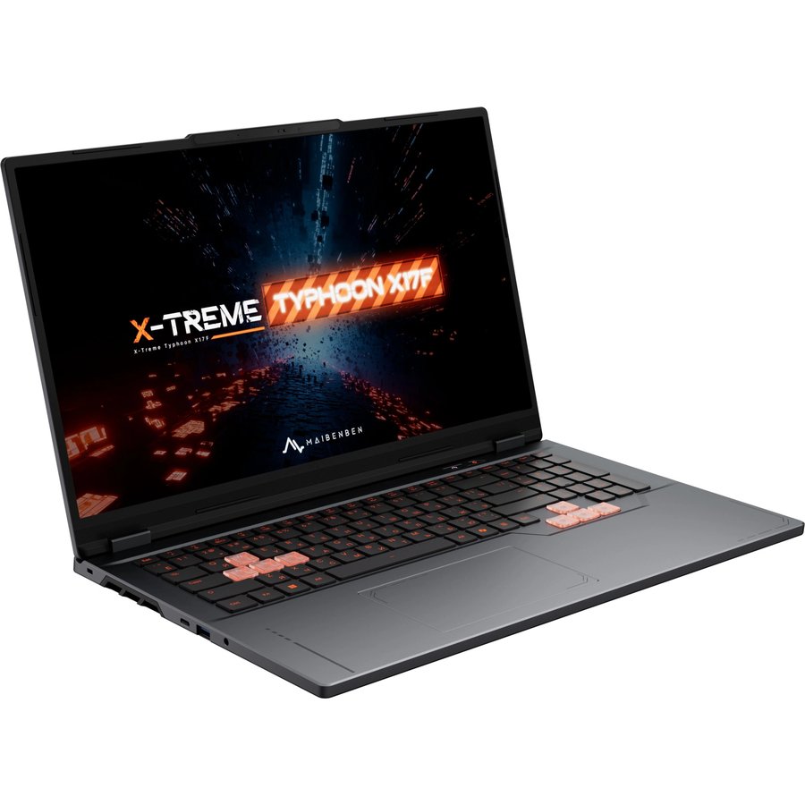 Maibenben X17F-R98956 (X17F-R989560R34HG4E10) AMD Ryzen 9 8940HX 2400MHz/17.3"/1920x1080/24GB/1024GB SSD/NVIDIA GeForce RTX 5060 8GB/Wi-Fi/Bluetooth/Windows 11 Home Grey
