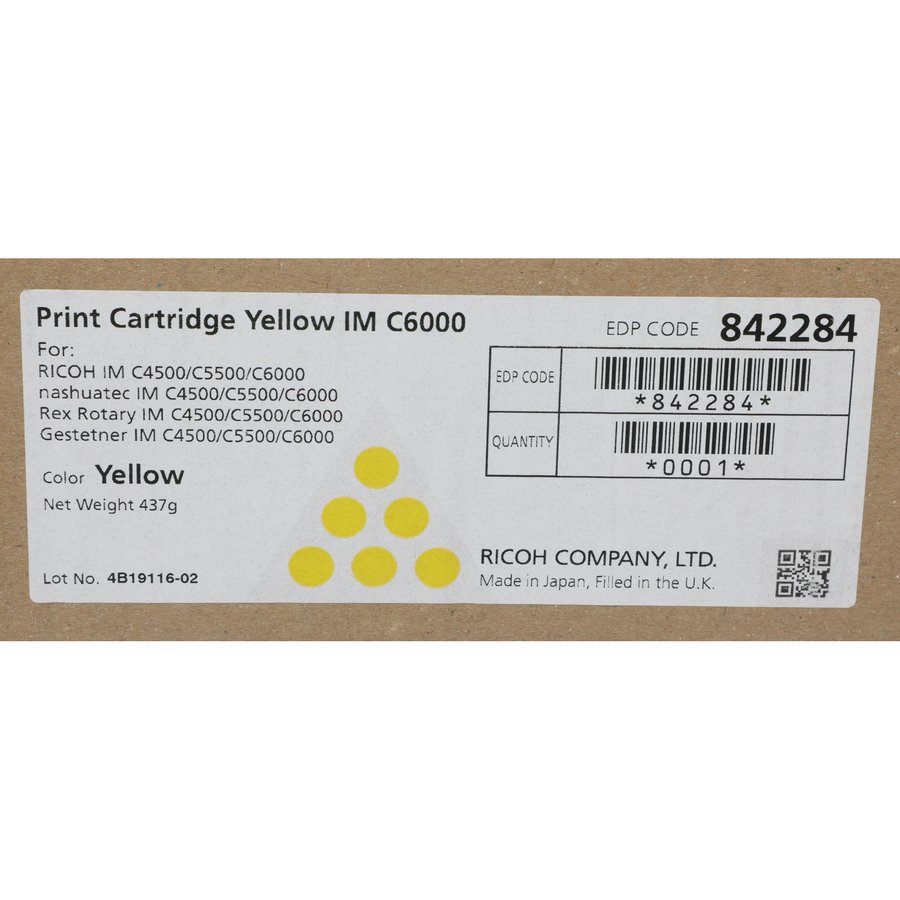 Ricoh IM C6000 Yellow (842284)