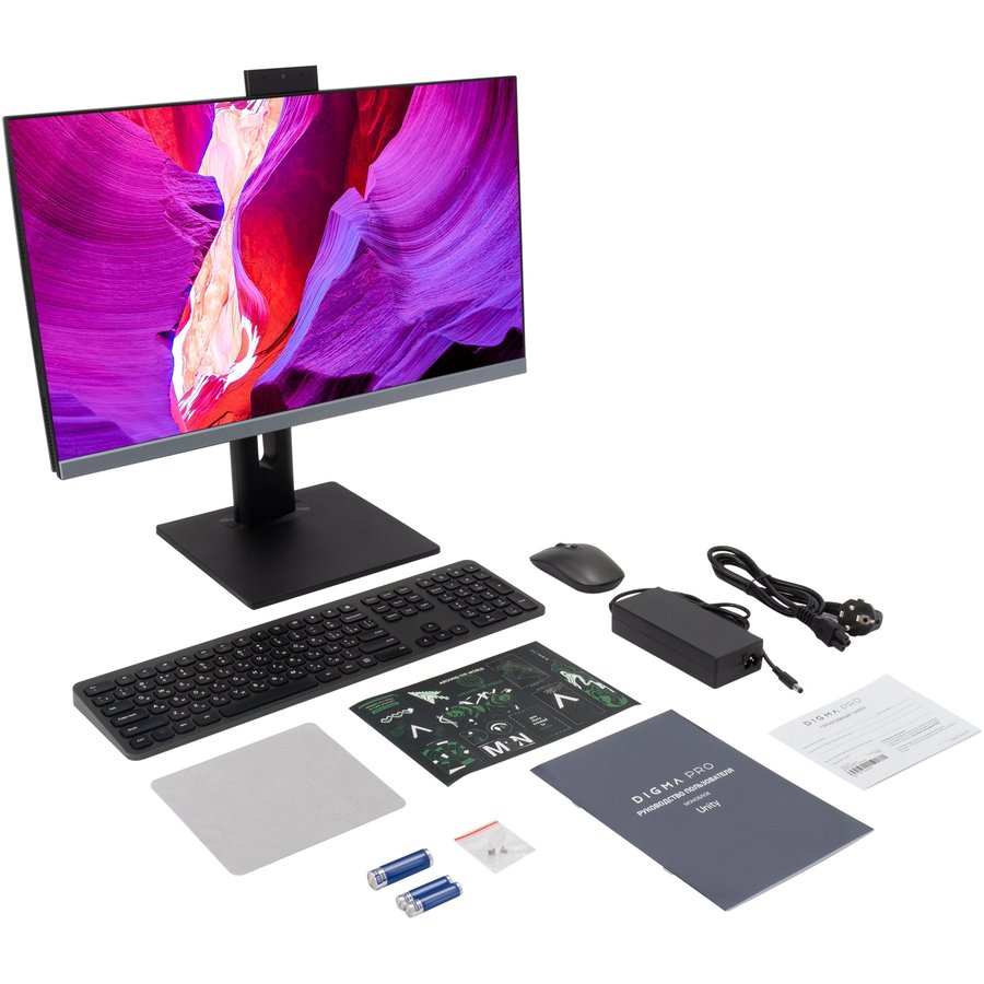 DIGMA PRO Unity 23.8" Intel Core i3 1215U 1200 МГц/16384 Mb/256 Gb SSD/23.8" Full HD 1920x1080/DVD-нет/Intel UHD Graphics/Windows 11 Pro (DM23P3-ACXW01) Серый