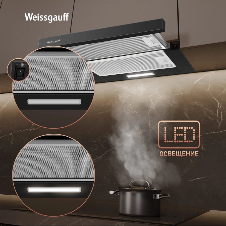 Weissgauff TEL 500 Black Glass (438277)