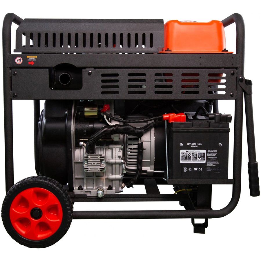 A-IPOWER AD9500TEA, 380/220/12 В, 9.5кВт, на колёсах (20406)