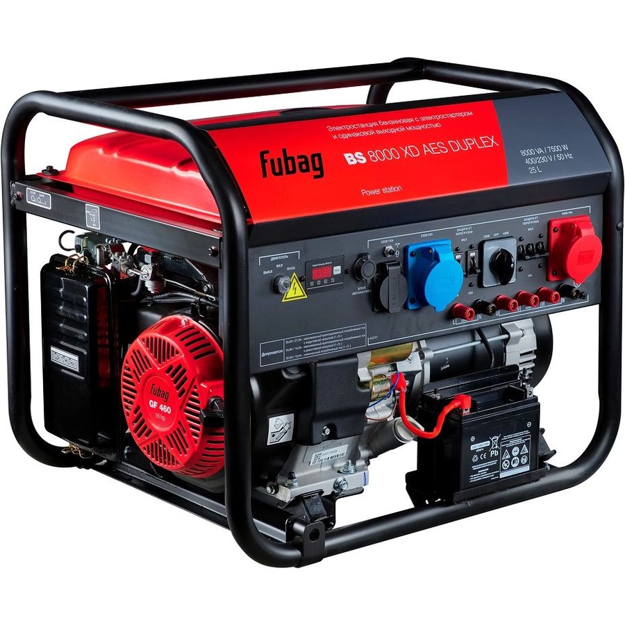 FUBAG BS BS 8000 XD AES Duplex, 380/220 В, 8кВт, с АКБ (46761)