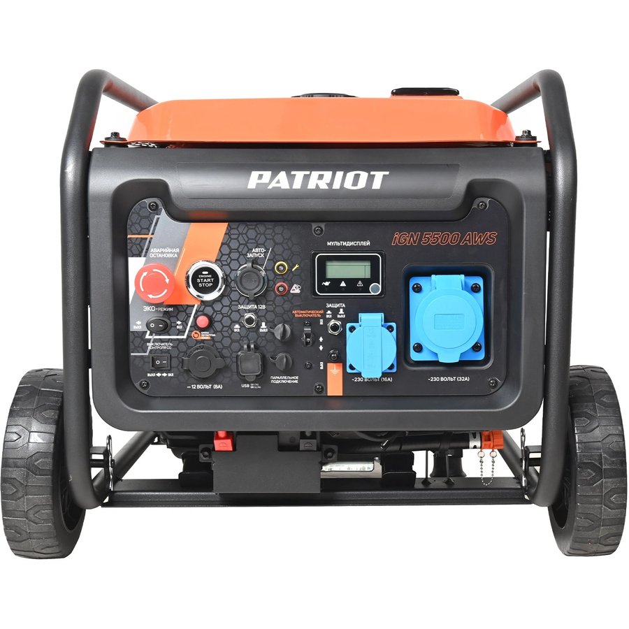 Patriot iGN 5500AWS, 220/12 В, 5.5кВт, с автозапуском, на колёсах с АКБ (472102357)