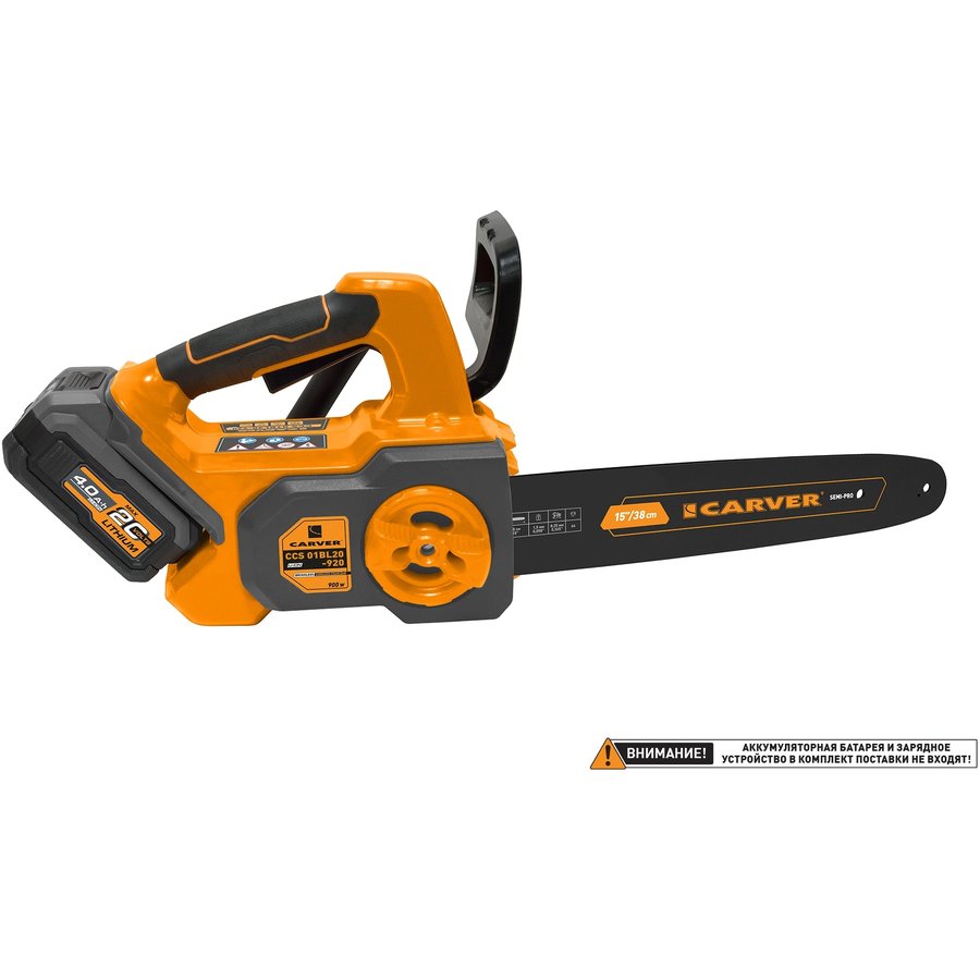 CARVER CCS 01BL20-920, аккумуляторная, 20В, без АКБ, без ЗУ (01.030.00009)
