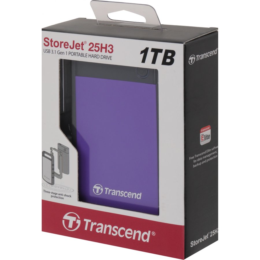 Transcend StoreJet 25H3 1Tb (TS1TSJ25H3P)