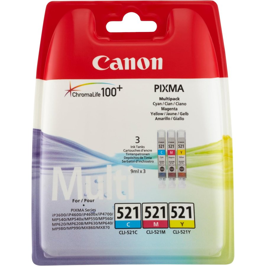Canon CLI-521 C/M/Y Multipack (2934B010)