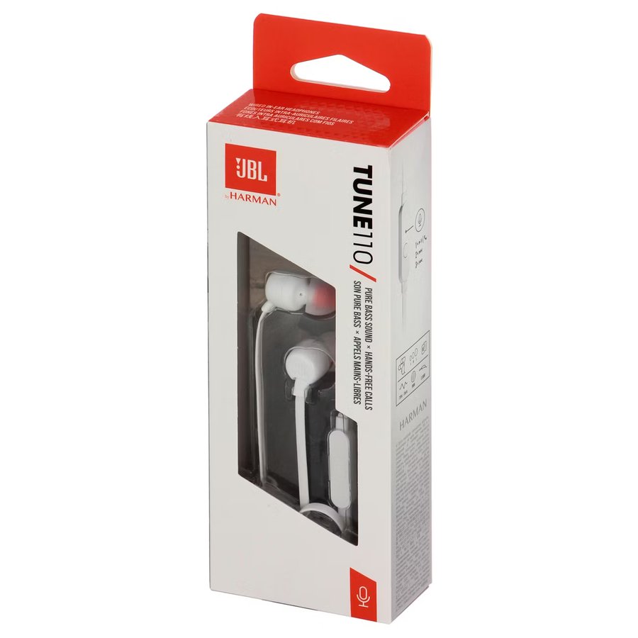 JBL T110 (JBLT110WHT) WHITE