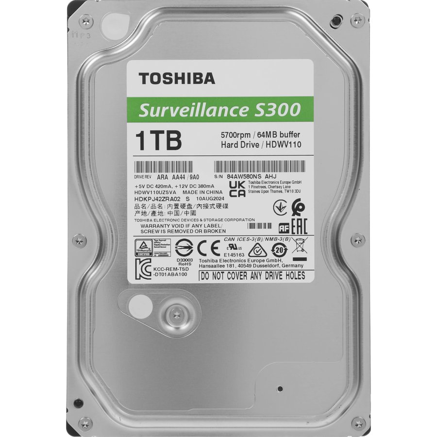 Toshiba S300 Surveillance 1Tb (HDWV110UZSVA)