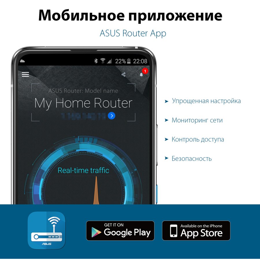 ASUS RT-AX53U (90IG06P0-MO3500)