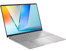 ASUS VivoBook S16 M5606KA-RI162 AMD Ryzen AI 7 350 2000MHz/16"/2880x1800/24GB/1024GB SSD/AMD Radeon 860M/Wi-Fi/Bluetooth/DOS (90NB1593-M00AB0) Silver