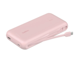 Belkin BoostCharge Power Bank 20K with Integrated Cable Pink (BPB024hqPK)