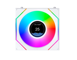 Lian Li UNI Fan SL Infinity LCD Flex Reverse 120 White (G9F.12RSLIND1F1W.R0)