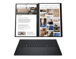 Asus ZenBook Duo UX8406CA-QL460X (90NB14X1-M00UA0) Intel Core Ultra 7 255H 4400MHz/14"/1920x1200/16GB/512GB SSD/Intel Arc 140T/Wi-Fi/Bluetooth/Windows 11 Pro Grey