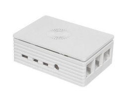 ACD White Injection Molding Case Supporting 3007 Fans for Raspberry 4B (RA595)