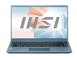 MSI Modern 14 B11MOU-1224RU Intel Core i3 1115G4 3000MHz/14"/1920x1080/8GB/256GB SSD/DVD нет/Intel UHD Graphics/Wi-Fi/Bluetooth/Windows 11 Home (9S7-14D312-1224) Голубой