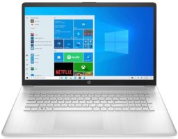 HP 17-cp0139ur (61R59EA) AMD Ryzen 5 5500U 2100MHz/17.3"/1920x1080/16GB/1024GB SSD/DVD нет/AMD Radeon Graphics/Wi-Fi/Bluetooth/Windows 11 Home (Silver)