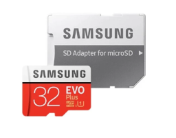 Samsung EVO PLUS + SD адаптер 32GB (MB-MC32GA/APC)
