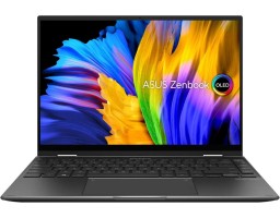 ASUS Zenbook 14 Flip OLED UN5401QA-KN154W (90NB0V31-M00790) AMD Ryzen 7 5800H 3200MHz/14"/2880x1800/16GB/512GB SSD/DVD нет/AMD Radeon Vega 8/Wi-Fi/Bluetooth/Windows 11 Home Black