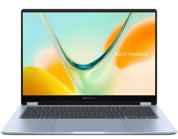 ASUS Vivobook S14 Flip TP5408QA-U2087W (90NB19P1-M004Z0) Qualcomm Snapdragon X X1-26-100 3000MHz/14"/1920x1200/16GB/512GB SSD/Qualcomm Adreno GPU/Wi-Fi/Bluetooth/Windows 11 Home Blue