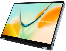 ASUS Vivobook S14 Flip TP5408QA-U2087W (90NB19P1-M004Z0) Qualcomm Snapdragon X X1-26-100 3000MHz/14"/1920x1200/16GB/512GB SSD/Qualcomm Adreno GPU/Wi-Fi/Bluetooth/Windows 11 Home Blue