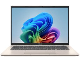 ASUS Vivobook 14 M1407KA-LY029 AMD Ryzen AI 5 340 2000MHz/14"/1920x1200/16GB/512GB SSD/AMD Radeon 840M/Wi-Fi/Bluetooth/Без ОС (90NB15H2-M000Y0) Gold