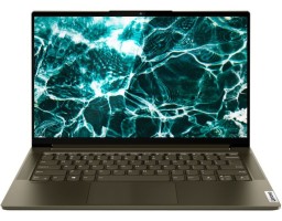 Lenovo Yoga Slim 7 14IIL05 Intel Core i7 1065G7 1300MHz/14"/1920x1080/16GB/1024GB SSD/DVD нет/Intel Iris Plus Graphics/Wi-Fi/Bluetooth/Windows 10 Home (82A100H7RU) Green