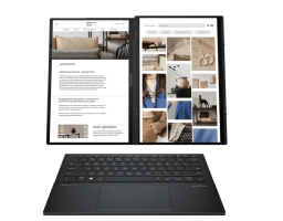 ASUS Zenbook Duo 14 OLED UX8406MA-QL056W Intel Core Ultra 7 155H 1400MHz/14"/1920x1200/16GB/1024GB SSD/Intel Arc Graphics/Windows 11 Home (90NB12U1-M004U0) Gray