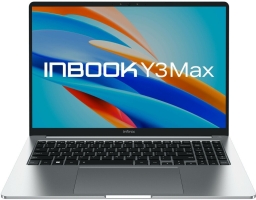Infinix Inbook Y3 MAX YL613 Intel Core i3 1215U 1200MHz/16"/1920x1200/8GB/512GB SSD/Intel UHD Graphics/Wi-Fi/Bluetooth/DOS (71008301568) Silver