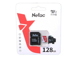 Netac P500 ECO 128Gb MicroSD + SD адаптер (NT02P500ECO-128G-R)