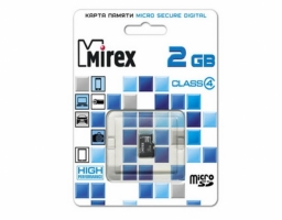 Mirex microSD Class 4 2GB (13612-MCROSD02)