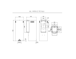 MONSHER WL-MIRA E 90 Noir