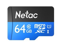 Netac P500 64Gb MicroSD + SD адаптер (NT02P500STN-064G-R)