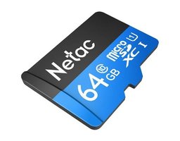 Netac P500 64Gb MicroSD + SD адаптер (NT02P500STN-064G-R)