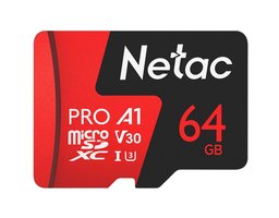 Netac P500 Extreme Pro 64Gb MicroSD + SD адаптер (NT02P500PRO-064G-R)