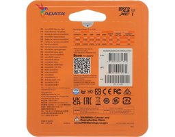 ADATA 256Gb MicroSD + SD адаптер (AUSDX256GUI3V30SA2-RA1)