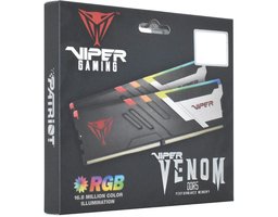 Patriot Memory VIPER Venom RGB (16 ГБ x 2 шт.) DDR5 7400 МГц DIMM CL36 (PVVR532G740C36K)