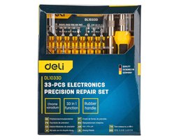 Deli DL1033D, 33 предмета, диэлектрический, для точных работ