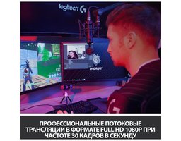 Logitech WebCam C922 Pro Stream (960-001089) Черный