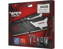 Patriot Viper Venom DDR5 - 2x 32GB, 6000 МГц, DIMM, CL36 (PVV564G600C36K)